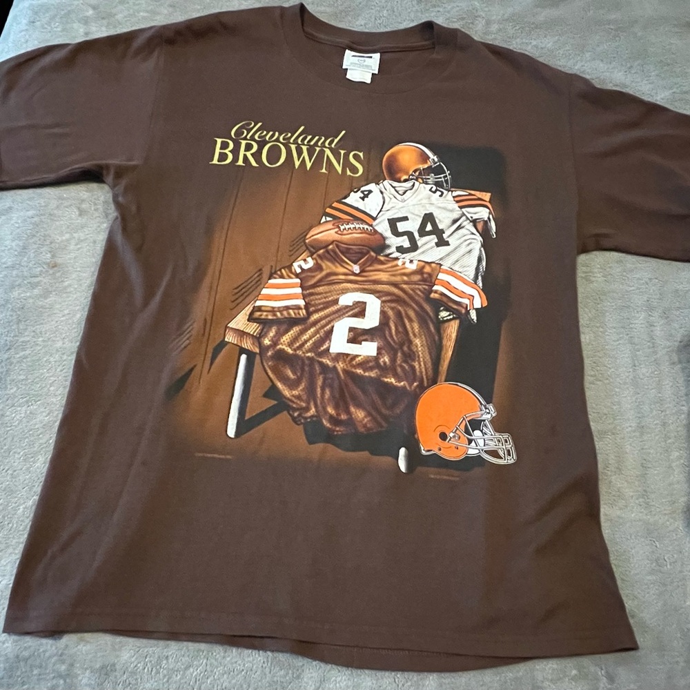Rare! Vintage 1999 Cleveland Browns Couch Spielman T-Shirt Youth Boys 14/16
